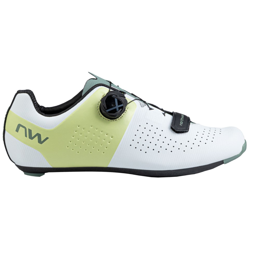 Zapatillas Northwave STORM CARBON Blanco-Amarillo Pastel