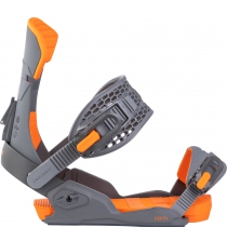 FIJACIONES  FIFTY GRIS OSCURO-NARANJA