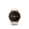 Garmin Fenix 9 Pro � inReach, 43mm Amoled Titanio correa silicona beige/gris