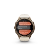 Garmin Fenix 9 Pro � inReach, 43mm Amoled Titanio correa silicona beige/gris