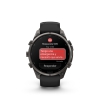 Garmin Fenix 9 Pro � inReach, 47mm Amoled Titanio revesti. de DLC gris carbon correa silicona negro
