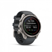 GARMIN FENIX 9 PRO � INREACH, 47MM AMOLED TITANIO CORREA SILICONA GRIS