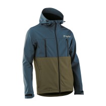 Chaqueta Northwave EASY OUT SOFTSHELL Azul Deep-Verde Forest 2024-25