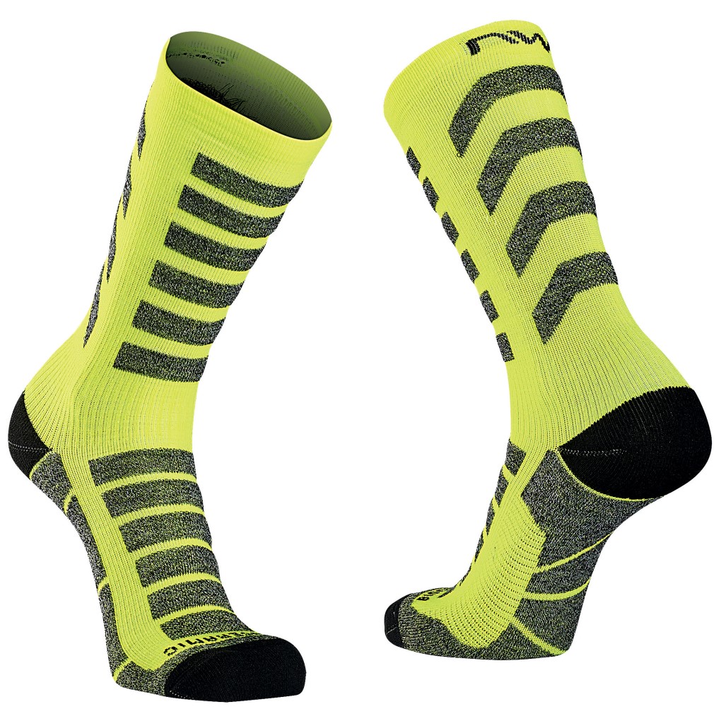 Calcetn Alto Northwave HUSKY CERAMIC Amarillo Fluo 2024-25