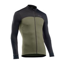 Maillot m/l Northwave FORCE 2 Con Cremallera Negro-Verde Forest 2025-26