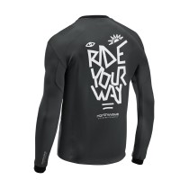 MAILLOT M/L NORTHWAVE SHARP NEGRO-BLANCO 2025-26 MAILLOT M/L NORTHWAVE SHARP NEGRO-BLANCO 2025-26