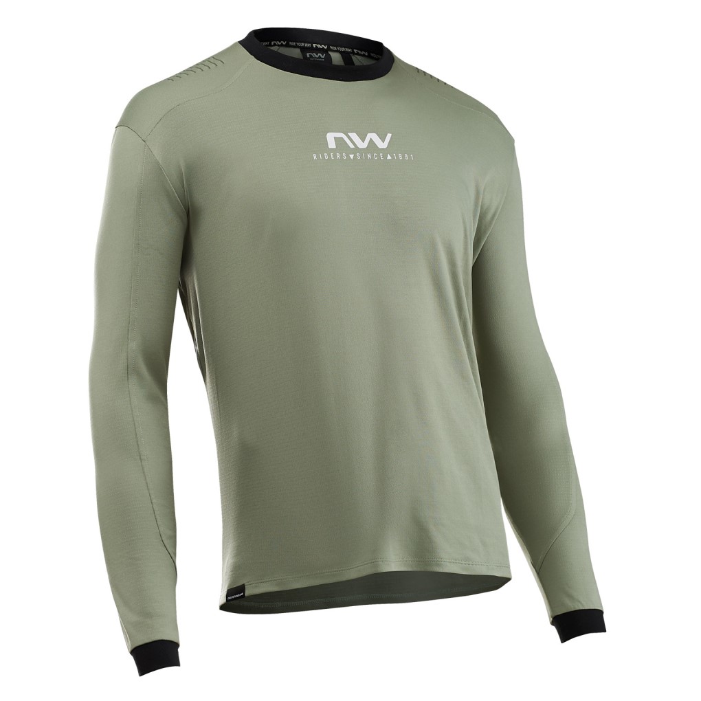 Maillot m/l Northwave SHARP Verde Cottage-Blanco 2025-26