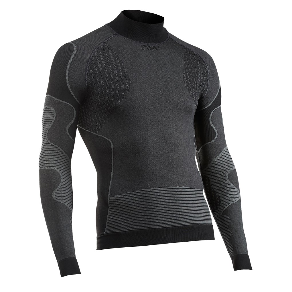 Camiseta Int. m/l Northwave REVOLUTION Cuello Alto Negro 2025-26