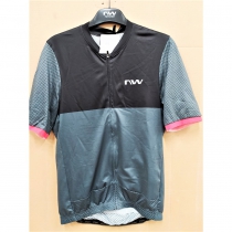 MAILLOT STORM AIR GRIS OSCURO-ROJO.