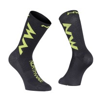CALCETINES EXTREME AIR NEGRO-LIMA FLUO NORTHWAVE