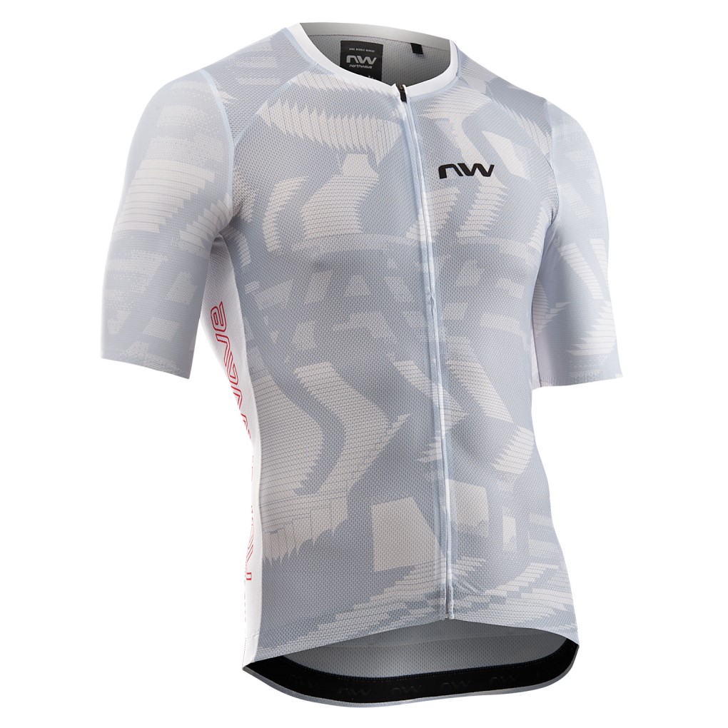 Maillot Northwave manga corta BLADE AIR Gris Claro-Rojo