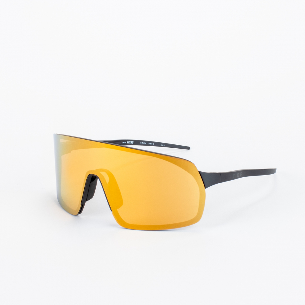 Gafas Deportivas Out Of Rams adapta Logo Negro Lente Gold24 MCI