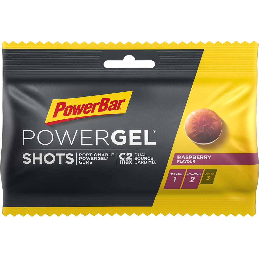 PowerBar PowerGel Shots Frambuesa 24 unidades