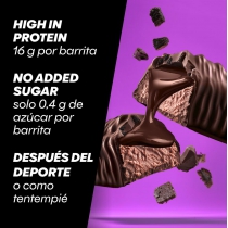  POWERBAR PROTEIN SOFT CORE CHOCOLATE NEGRO 12U.