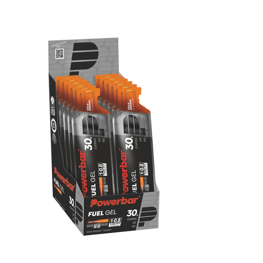 PowerBar Fuel Gel 30 Black Line Cola Orange 12 unidades