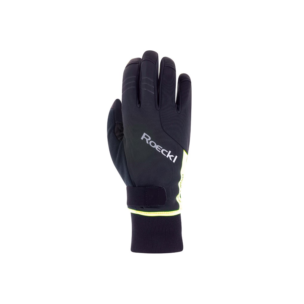 Guante Roeckl Villach 2 Extra Warm Negro-Amarillo Fluo