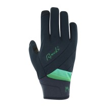 GUANTE ROECKL WALDAU 2 LADIES NEGRO-ESMERALDA