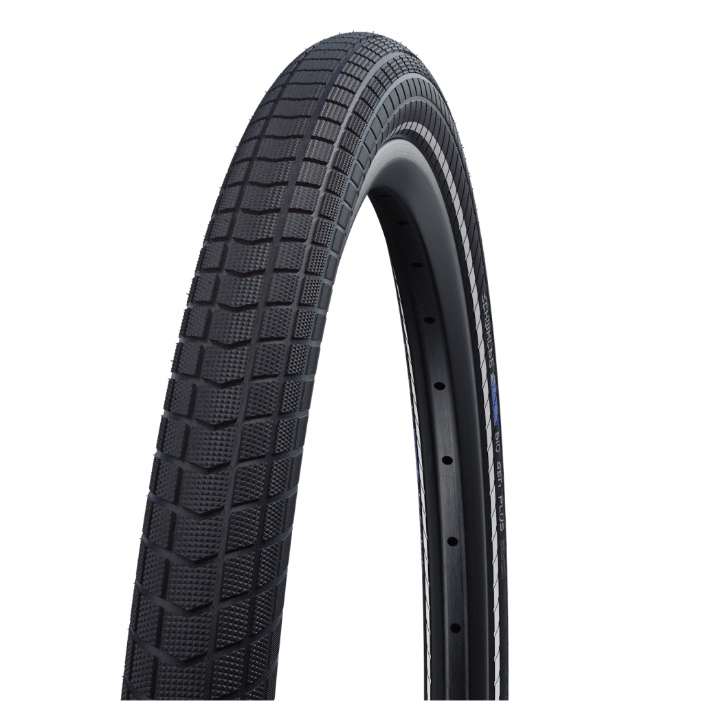 Cubierta Schwalbe BIG BEN PLUS Doble Defenda, Perf, GreenGuard, 26X2.15 Negro Reflectante