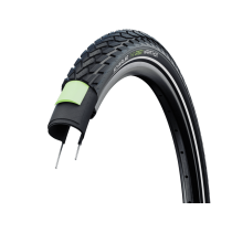 CUBIERTA SCHWALBE MARATHON PERF, GREENGUARD, TWINSKIN 20X1.75 REFLECTANTE