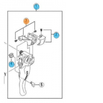 SHIMANO ULTEGRA ST6700 NOMBRE PLACA BASE - IZQUIERDA